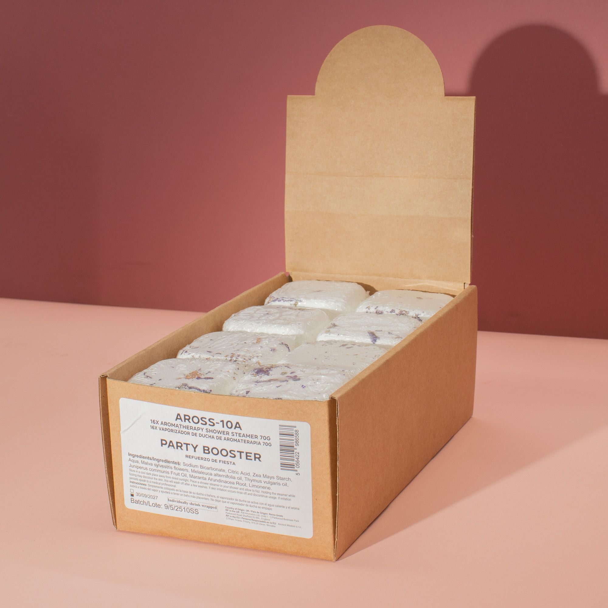 Pastiglia effervescente per doccia all'aromaterapia da 80g - Stimolatore per feste