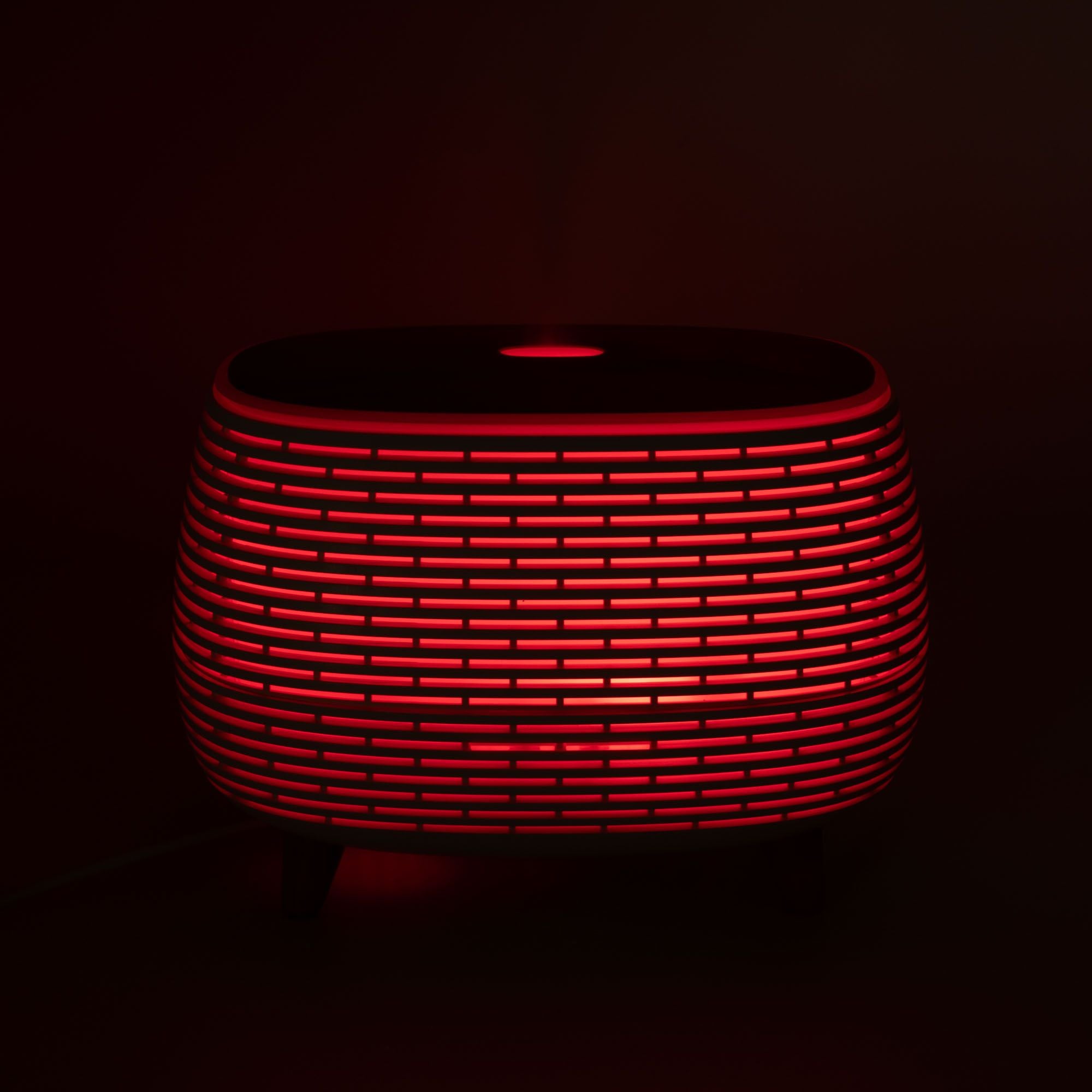 Diffusore di aromi a coste futuristico con luce che cambia colore