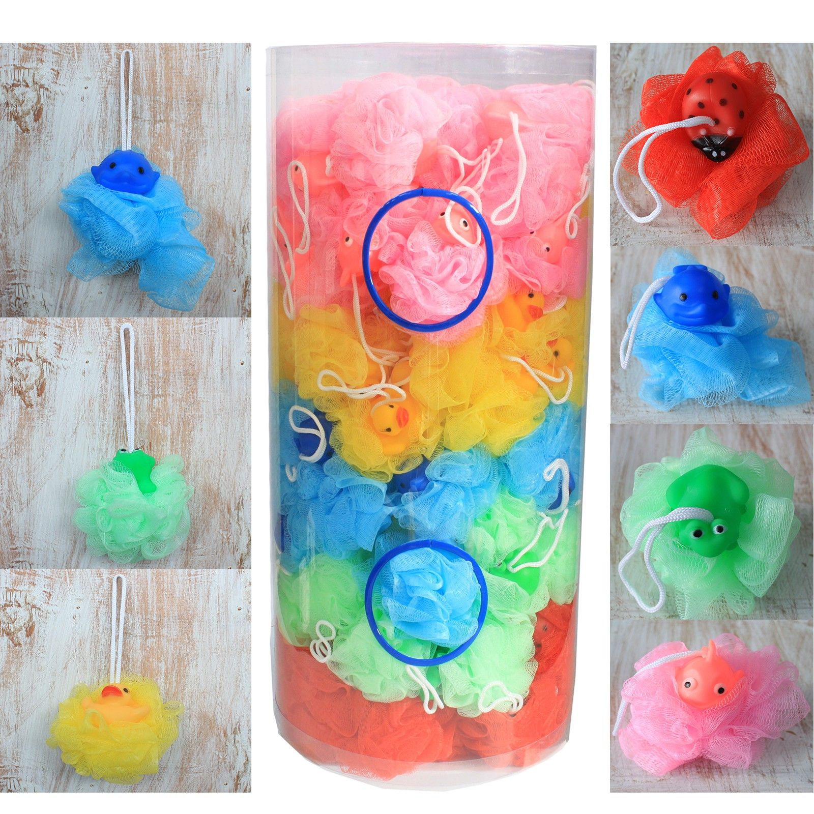 Squeaky Toy Scrunchies 5 asst (display tube) - 30gm
