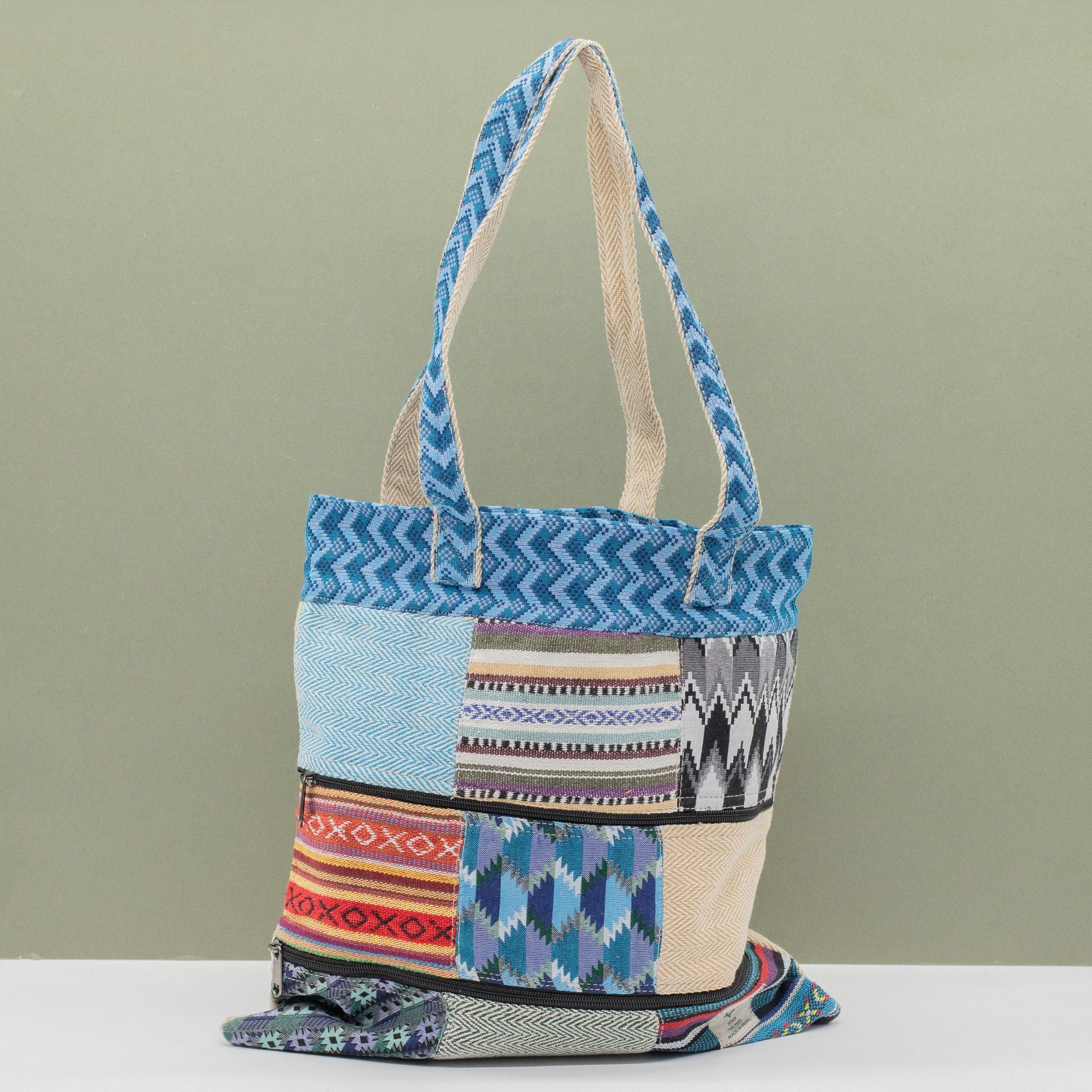 Patchwork Kathmandu Tragetasche – Dhaka Design (37x38cm)