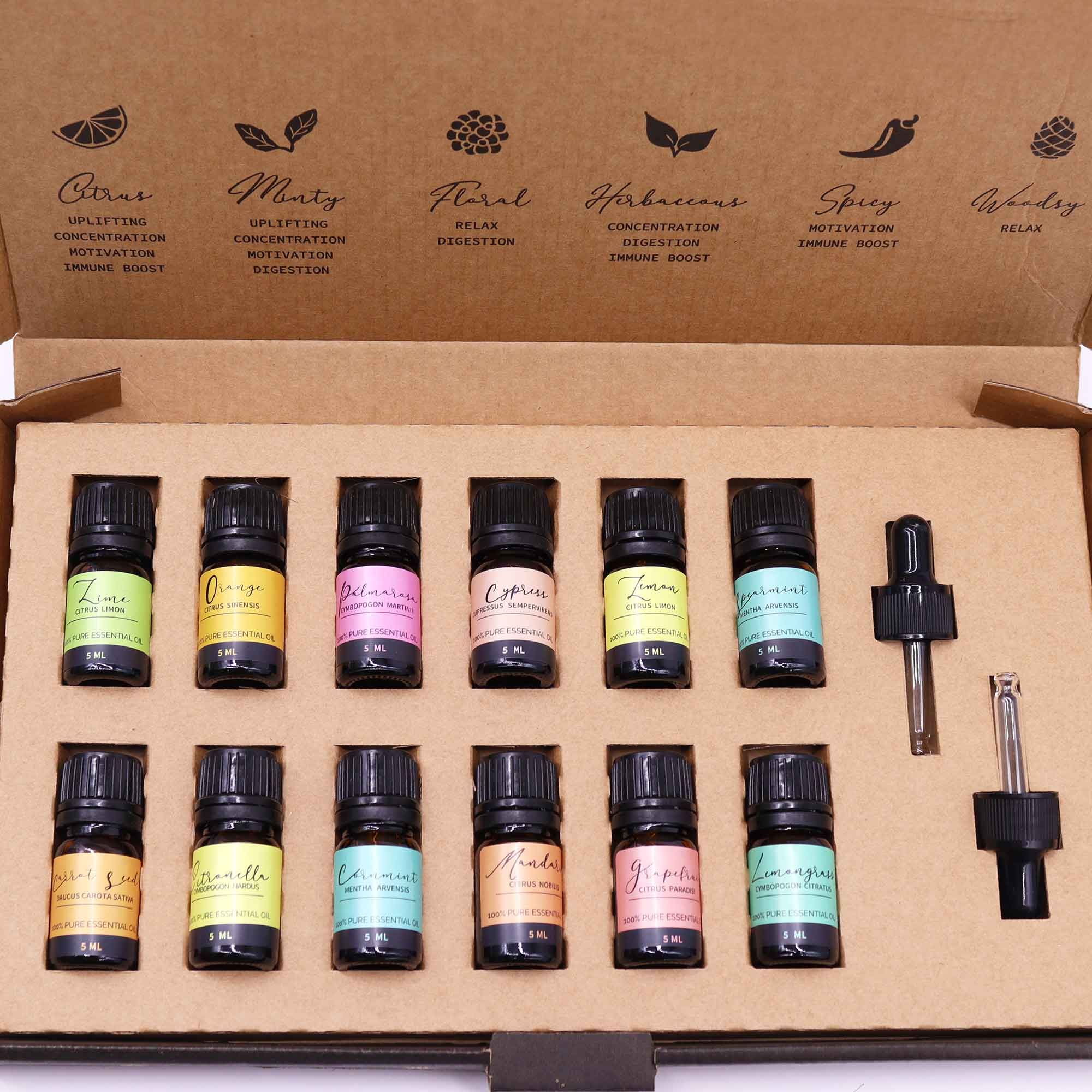 Set di oli essenziali per aromaterapia - Estate
