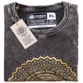 Nomad Sari Stonewashed Cotton T-Shirt – Mandala – Dark Grey – XL