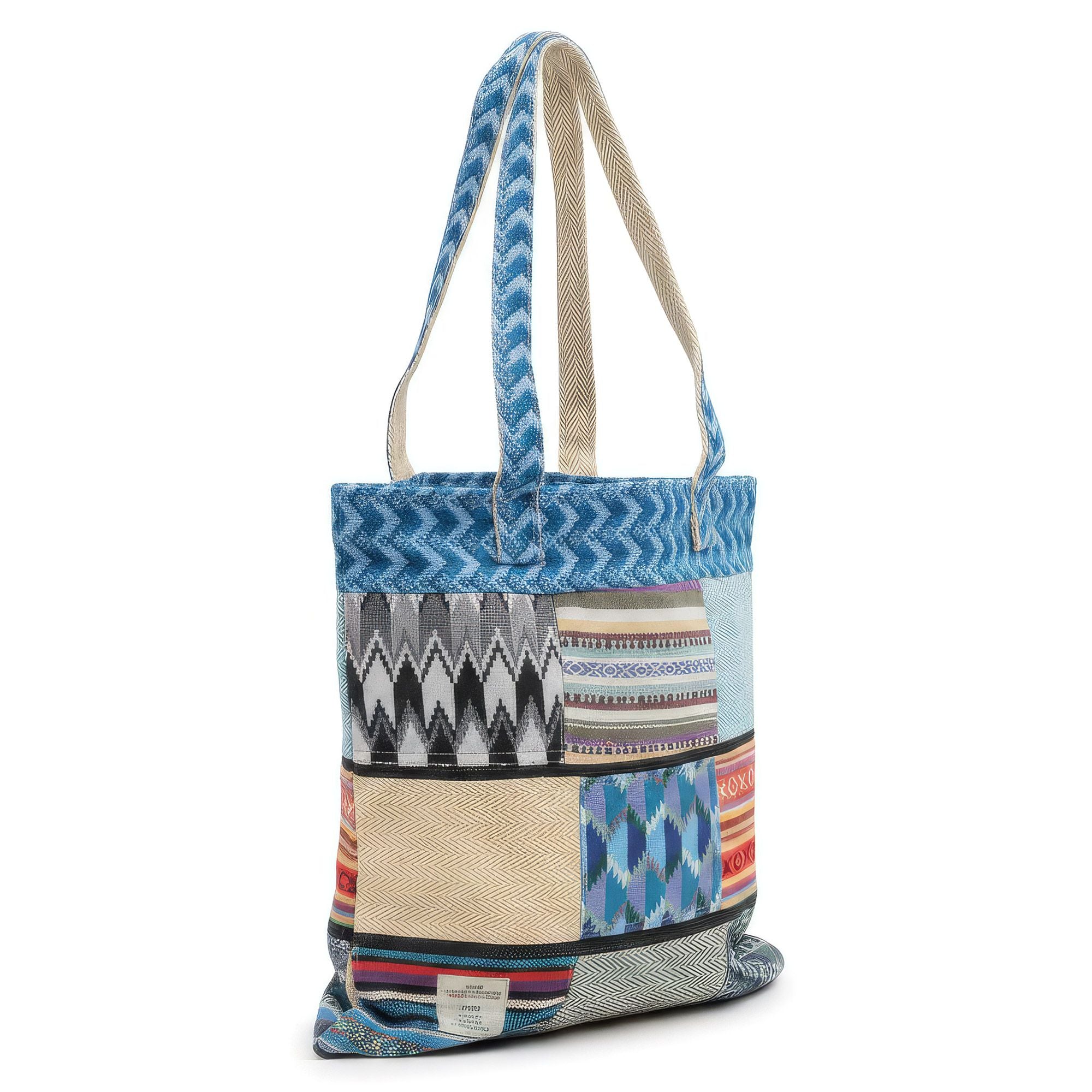 Patchwork Kathmandu Tragetasche – Dhaka Design (37x38cm)