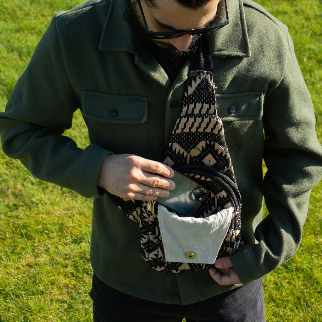 Jacquard-Taschen Natur – Desert Loom – Umhängetasche