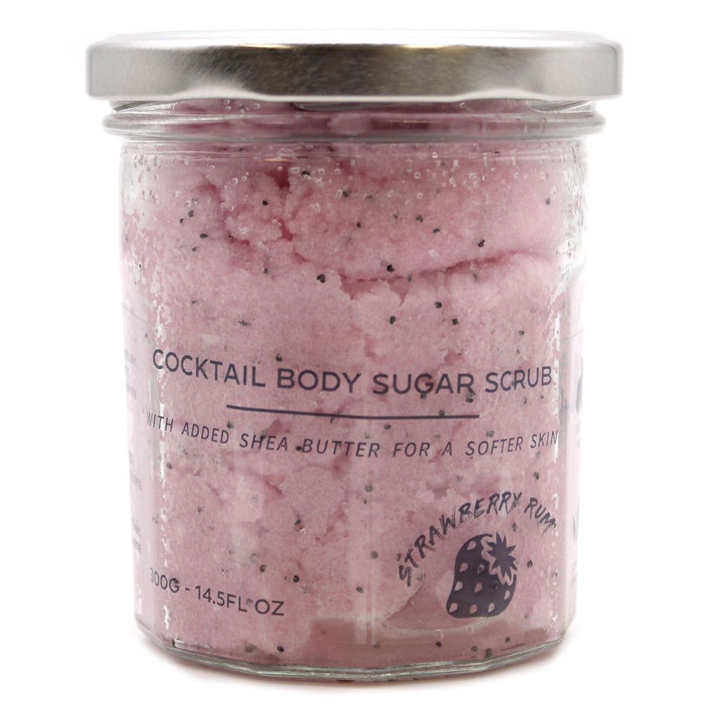 Scrub corpo allo zucchero profumato - Rum alla fragola 300g
