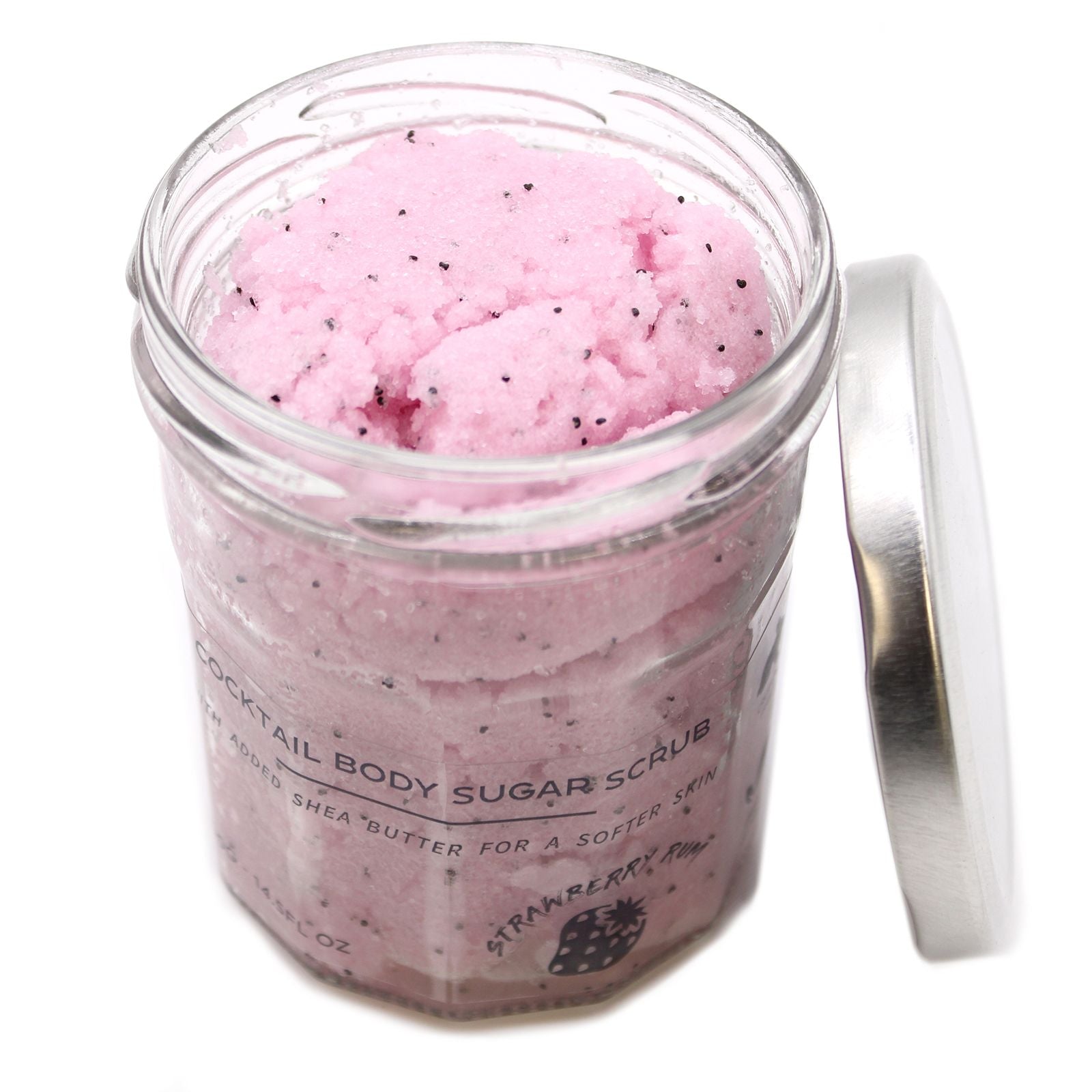 Scrub corpo allo zucchero profumato - Rum alla fragola 300g