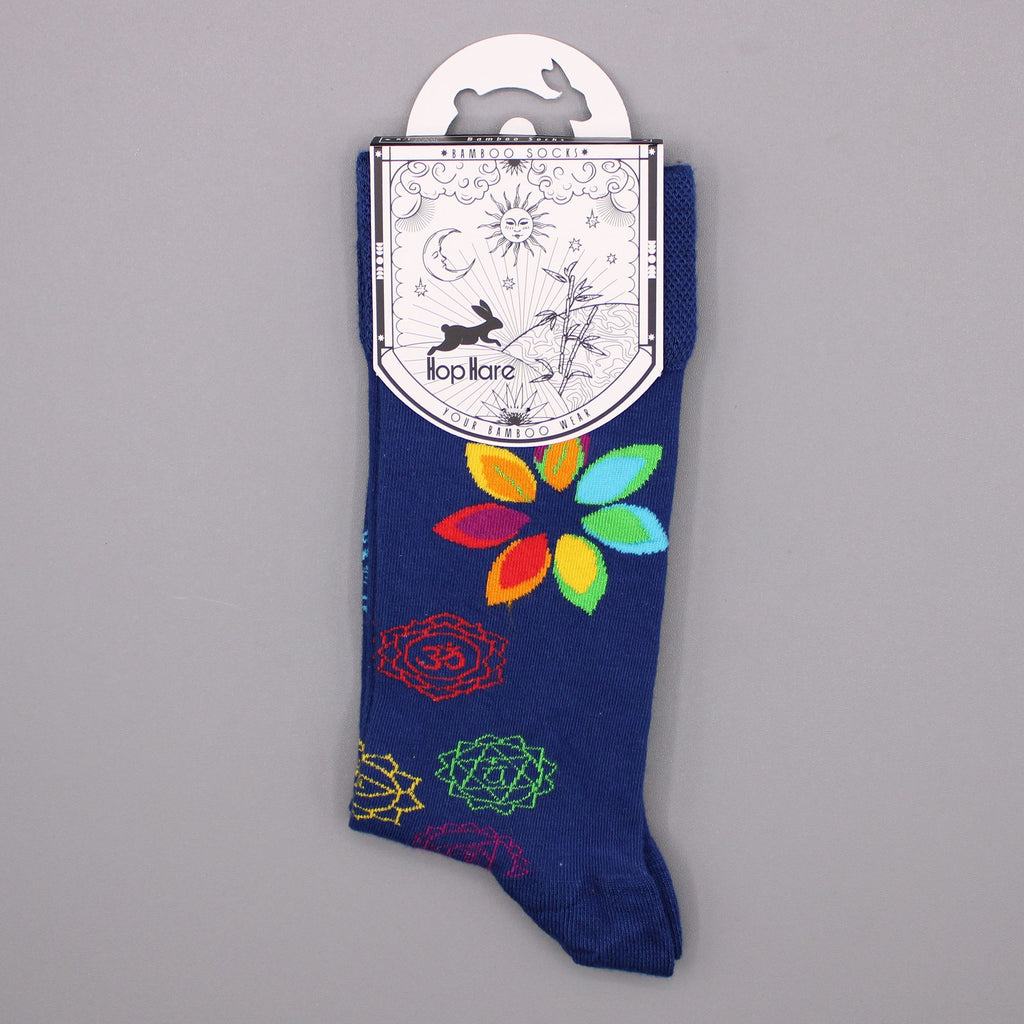 Calzini Hop Hare in bambù (36-40) - chakra arcobaleno