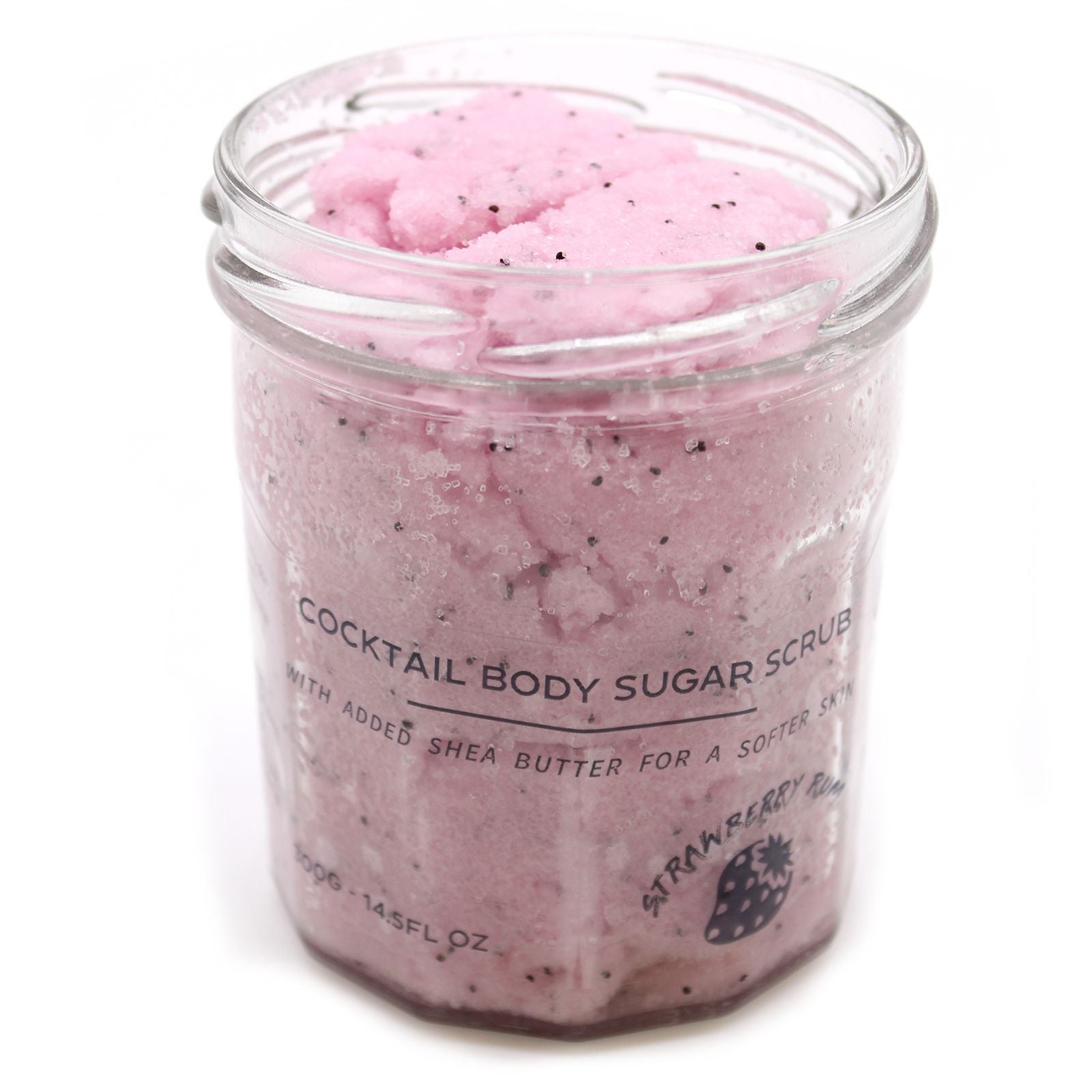 Scrub corpo allo zucchero profumato - Rum alla fragola 300g