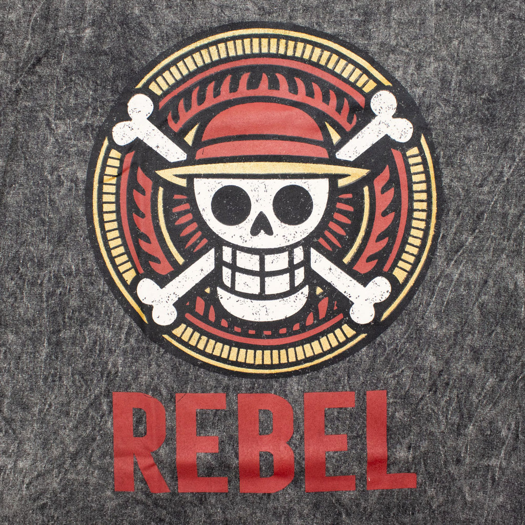 Nomad Sari Stonewashed Cotton T-Shirt - Rebel - Charcoal - Small