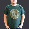 Nomad Sari Stonewashed Cotton T-Shirt – Chakra – Green – XL