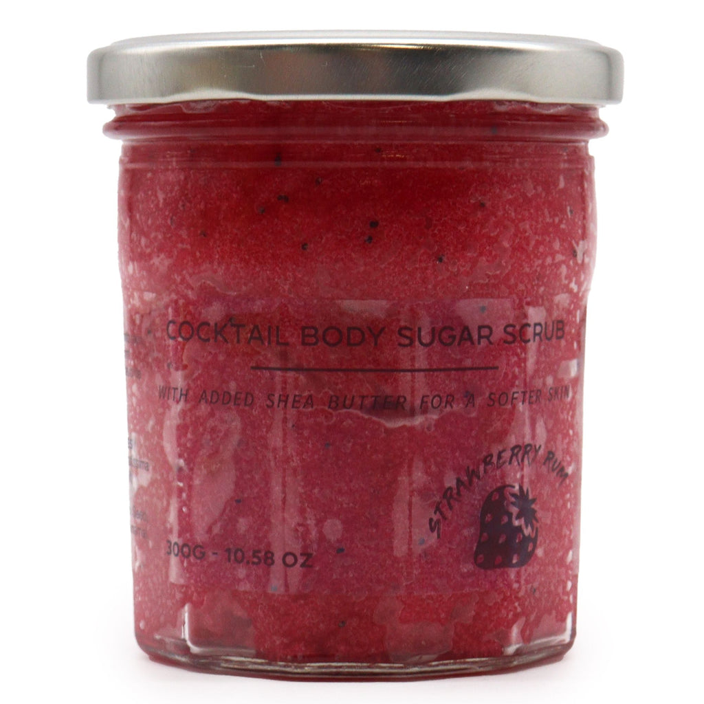 Scrub corpo allo zucchero profumato - Rum alla fragola 300g