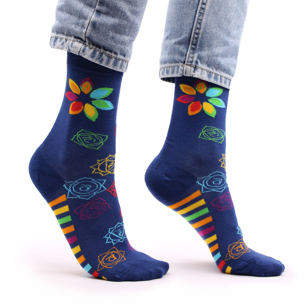 Calzini Hop Hare in bambù (36-40) - chakra arcobaleno