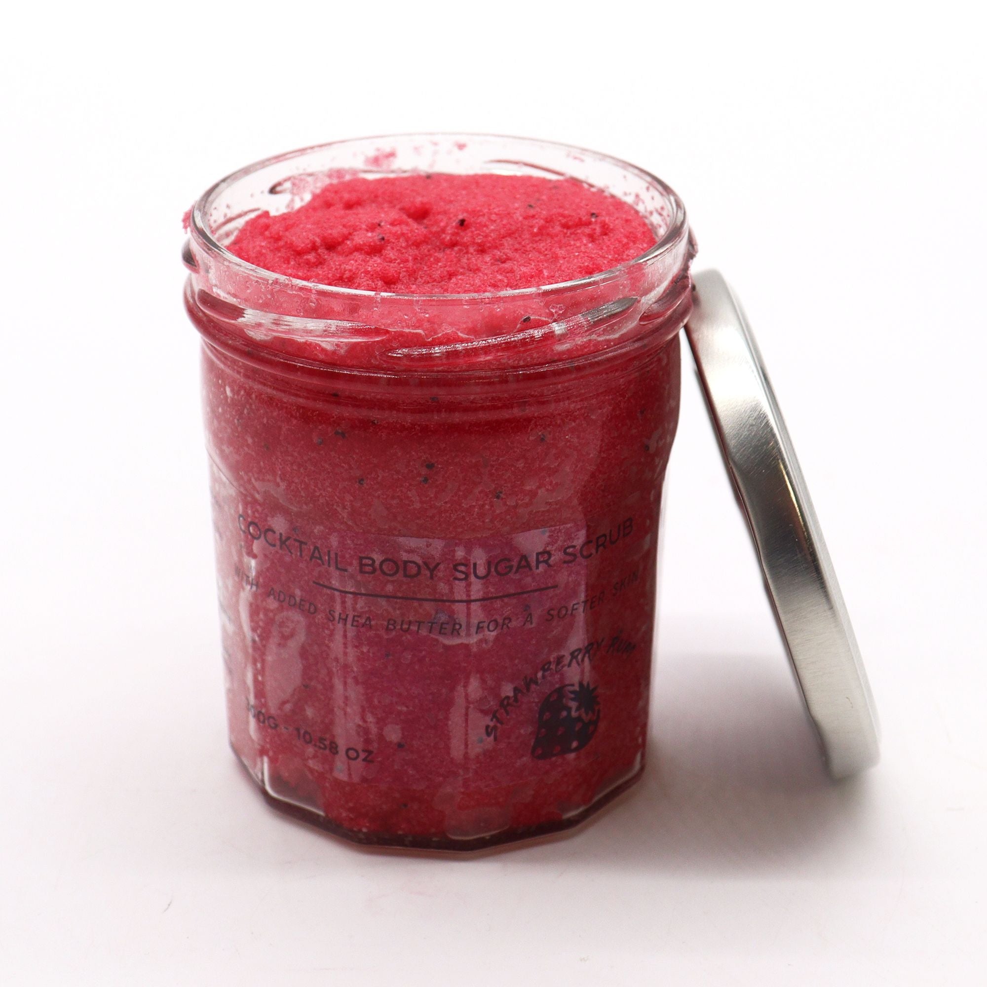 Scrub corpo allo zucchero profumato - Rum alla fragola 300g
