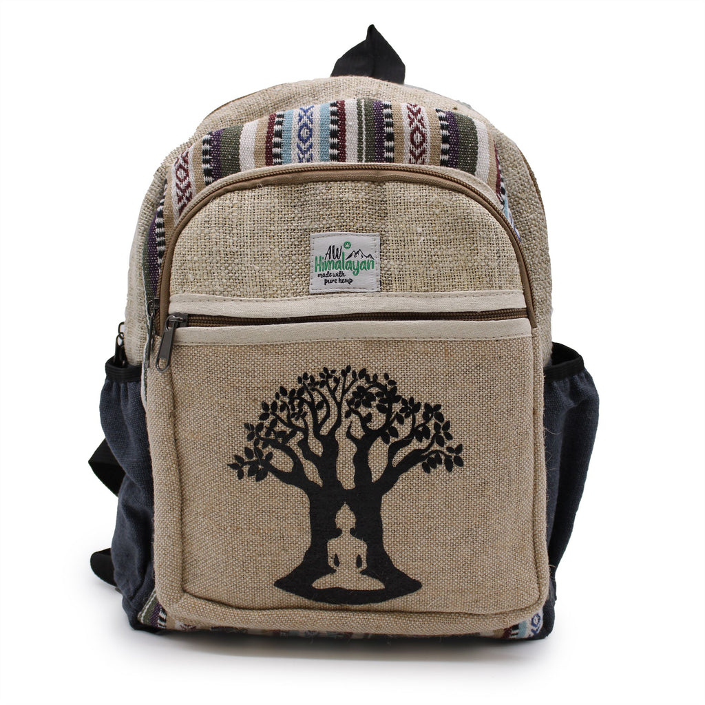 Kleiner Hanf-Rucksack – Bodhi-Baum-Design