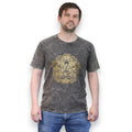 Nomad Sari Stonewashed Cotton T-Shirt – Hamsa – Dark Grey – Medium