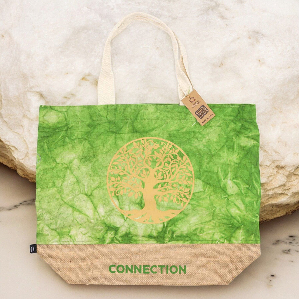 All Natural Bag – Grüne Stonewash – Lebensbaum – Verbindung