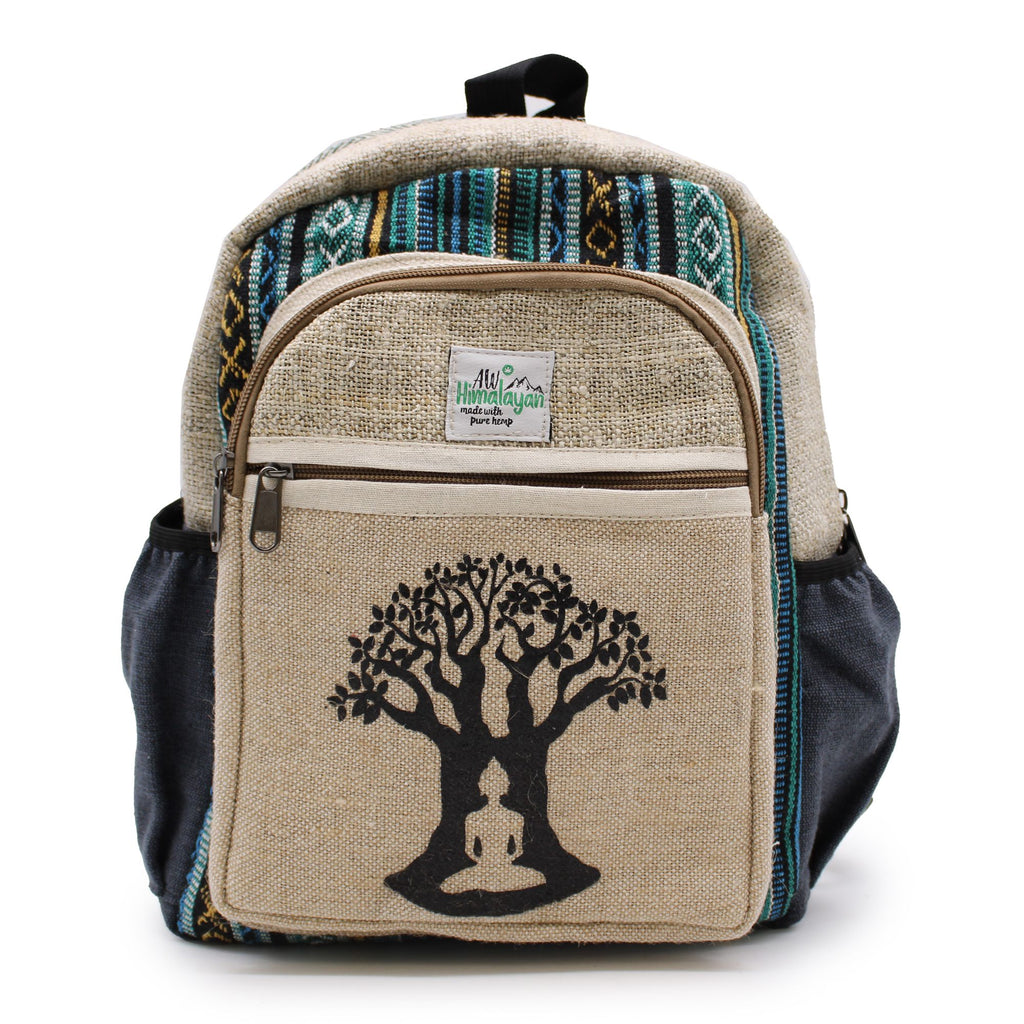 Kleiner Hanf-Rucksack – Bodhi-Baum-Design