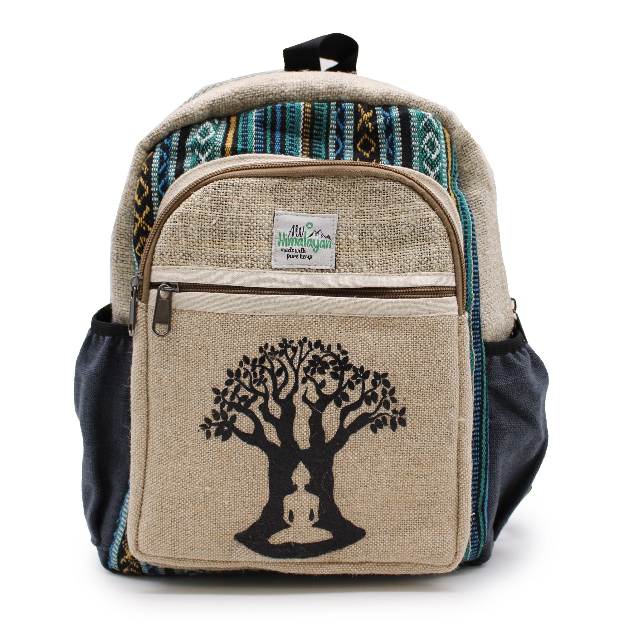 Kleiner Hanf-Rucksack – Bodhi-Baum-Design