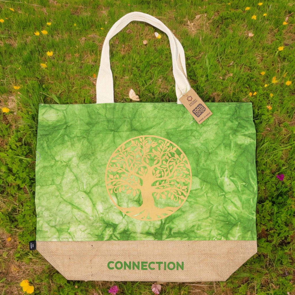All Natural Bag – Green Stonewash – Lebensbaum – Verbindung