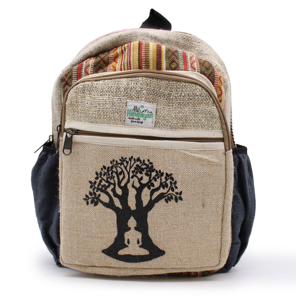 Kleiner Hanf-Rucksack – Bodhi-Baum-Design