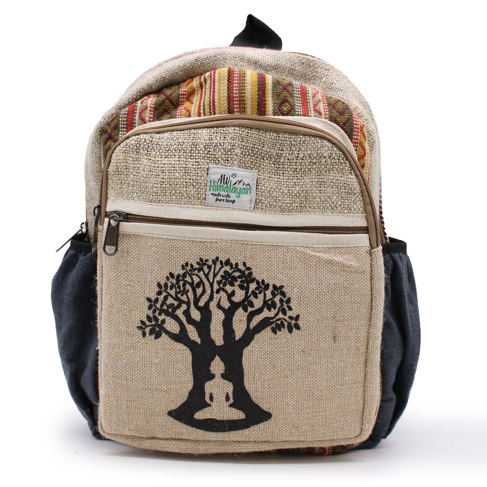 Kleiner Hanf-Rucksack – Bodhi-Baum-Design