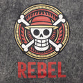 Nomad Sari Stonewashed Baumwoll-T-Shirt – Rebel – Anthrazit – XL