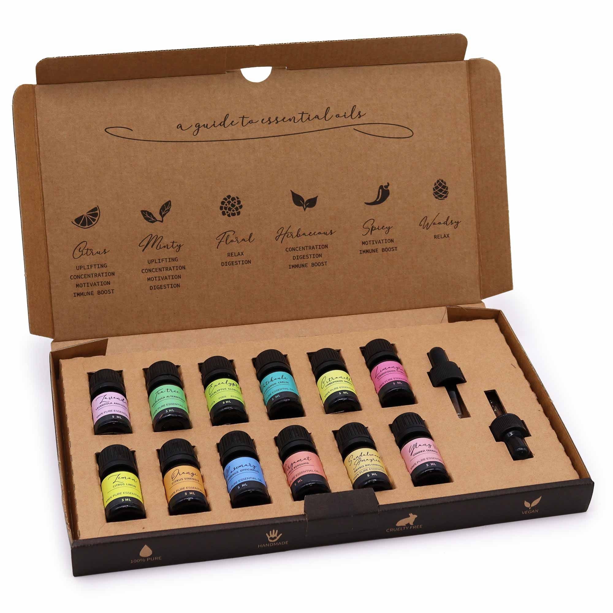 Aromatherapie-Set ätherischer Öle – Die Top 12