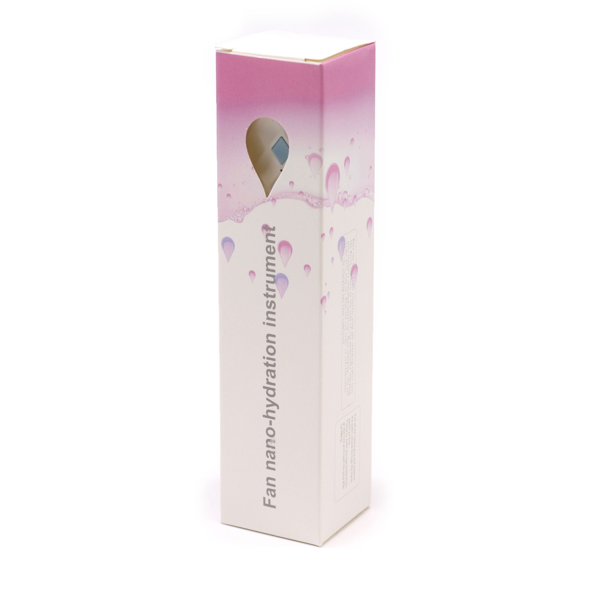Ventilatore per il viso con nebulizzazione fine bianca e spray - ricaricabile tramite USB