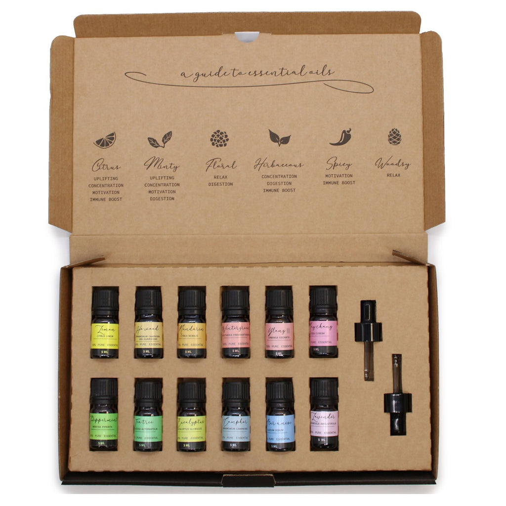 Aromatherapie-Set mit ätherischen Ölen - Starter-Set