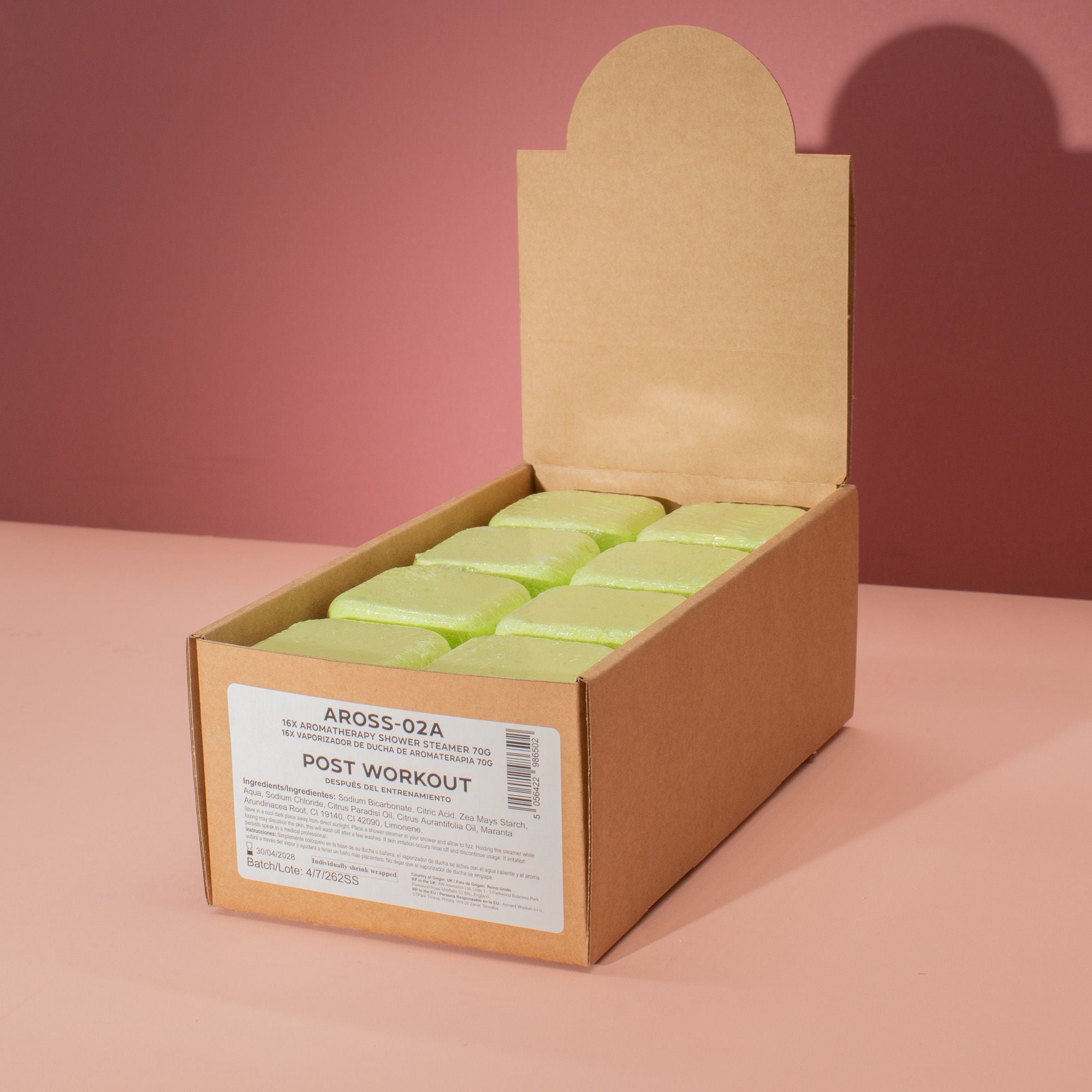 Pastiglia effervescente per doccia all'aromaterapia da 80g - Dopo l'allenamento