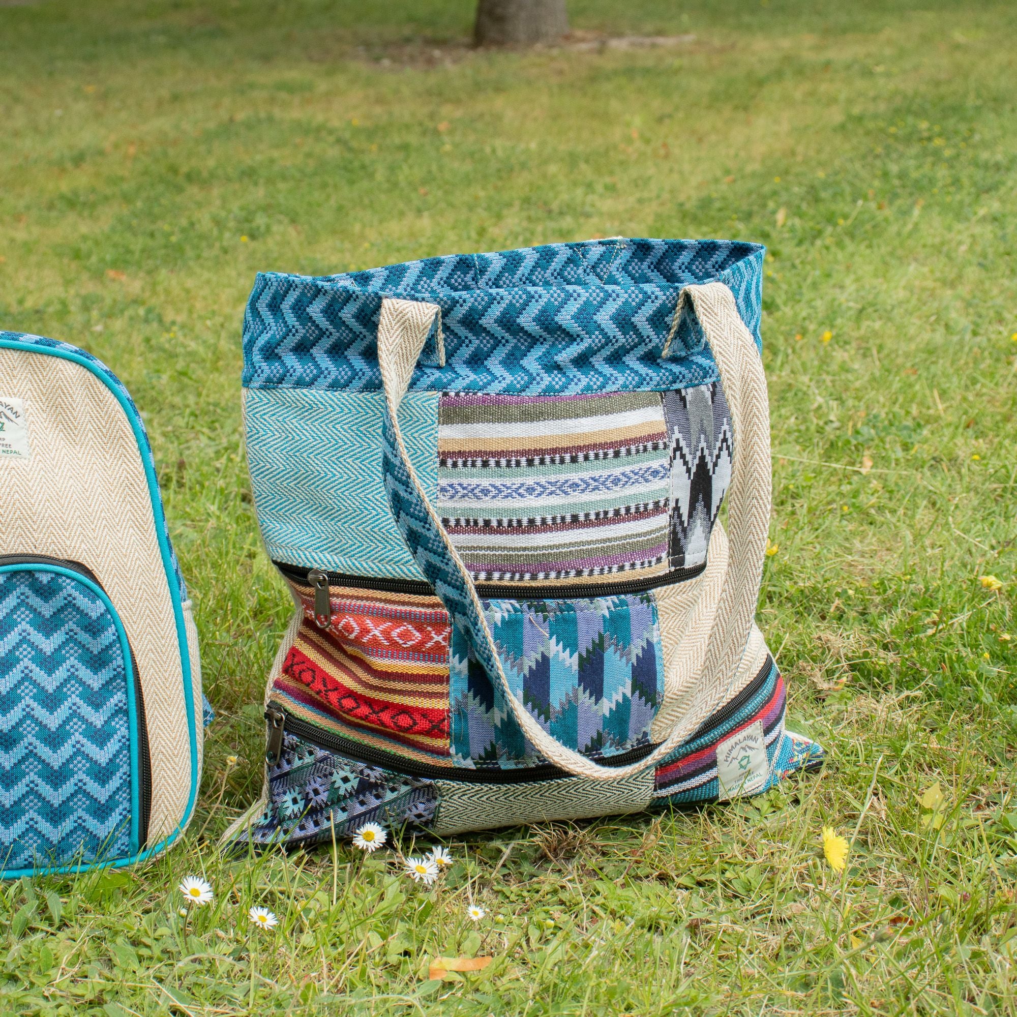 Patchwork Kathmandu Tragetasche – Dhaka Design (37x38cm)