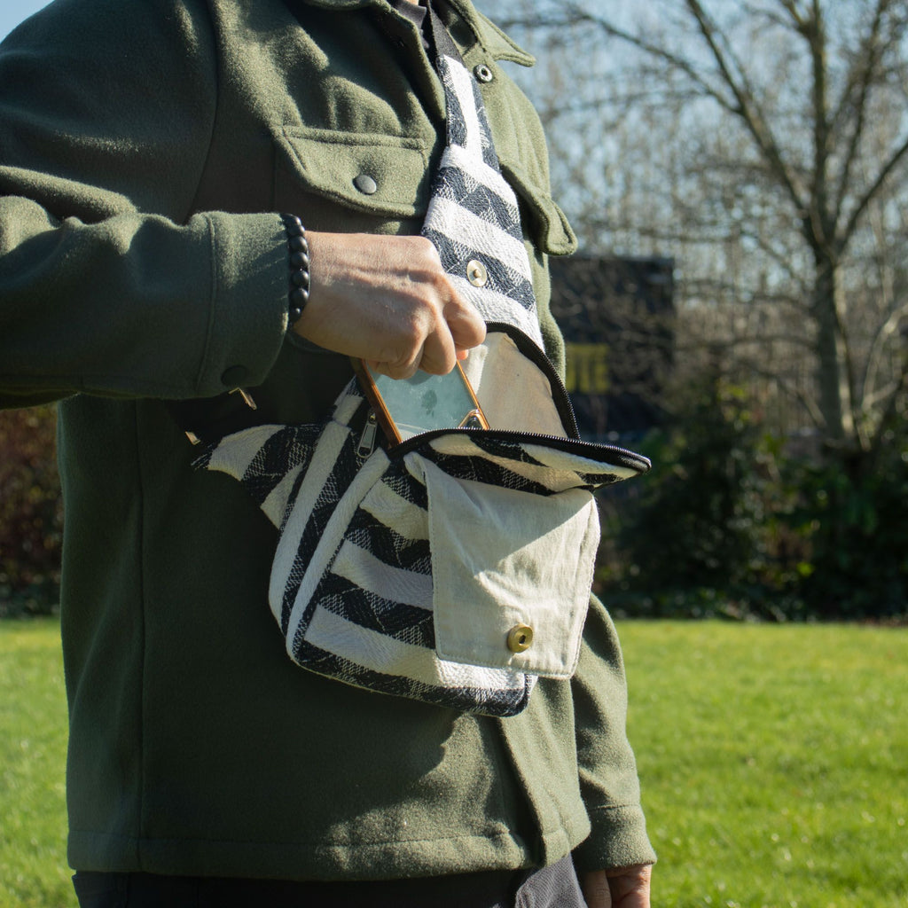 Jacquard-Naturtaschen – Atlas Nomad – Umhängetasche