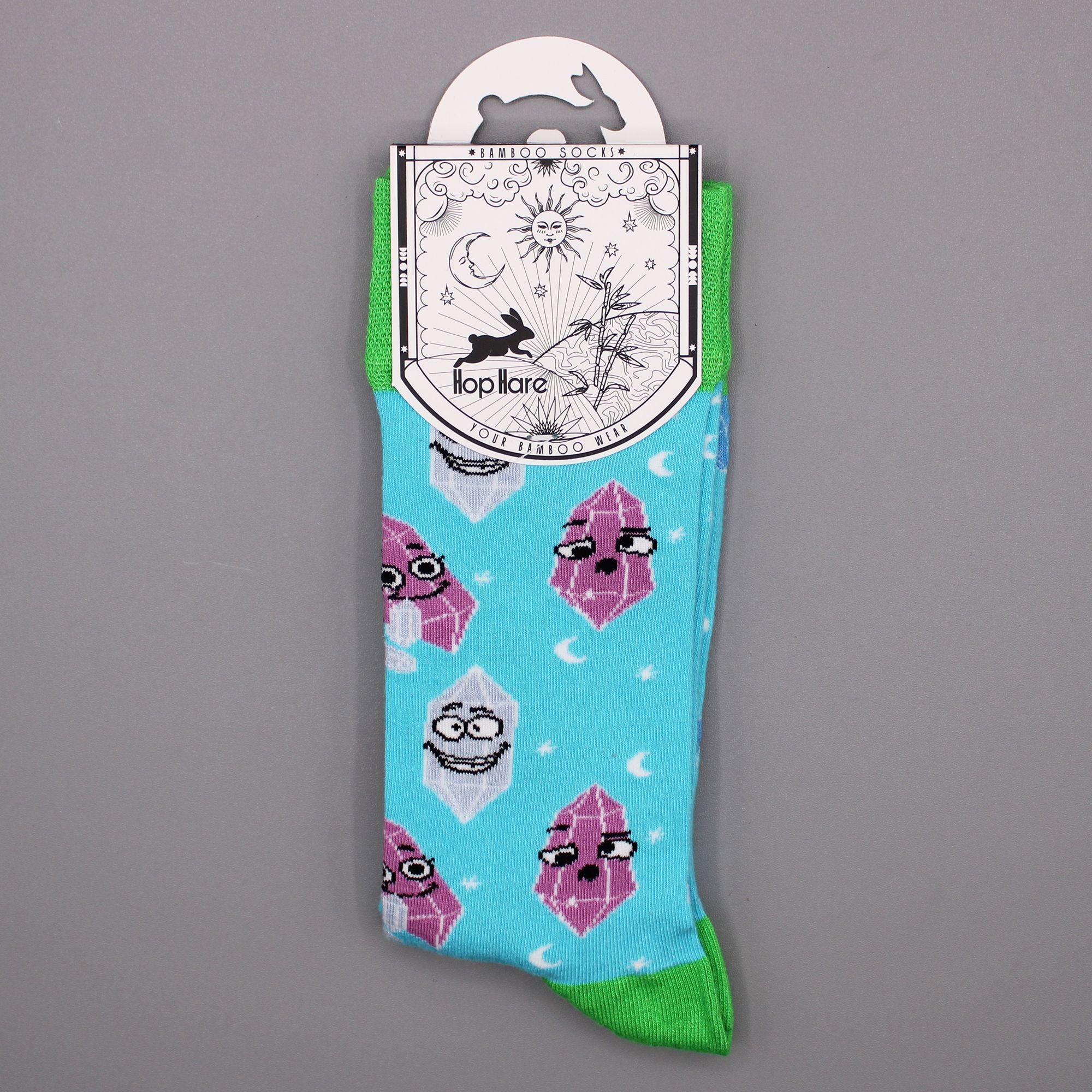 Hop Hare Bamboo Socks (36-40) - Lucky Gemstones