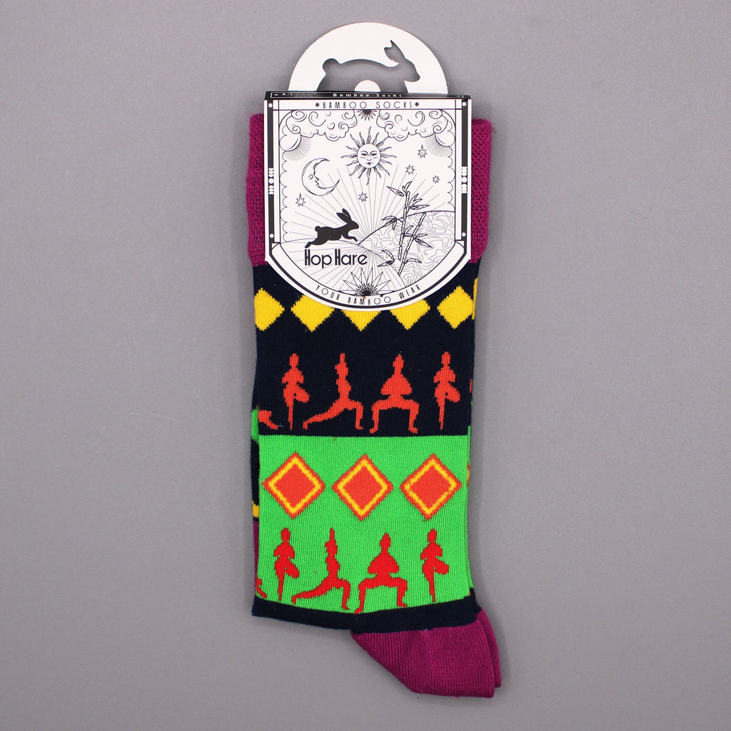 Hop Hare Bamboo Socks (36-40) - Yoga Poses