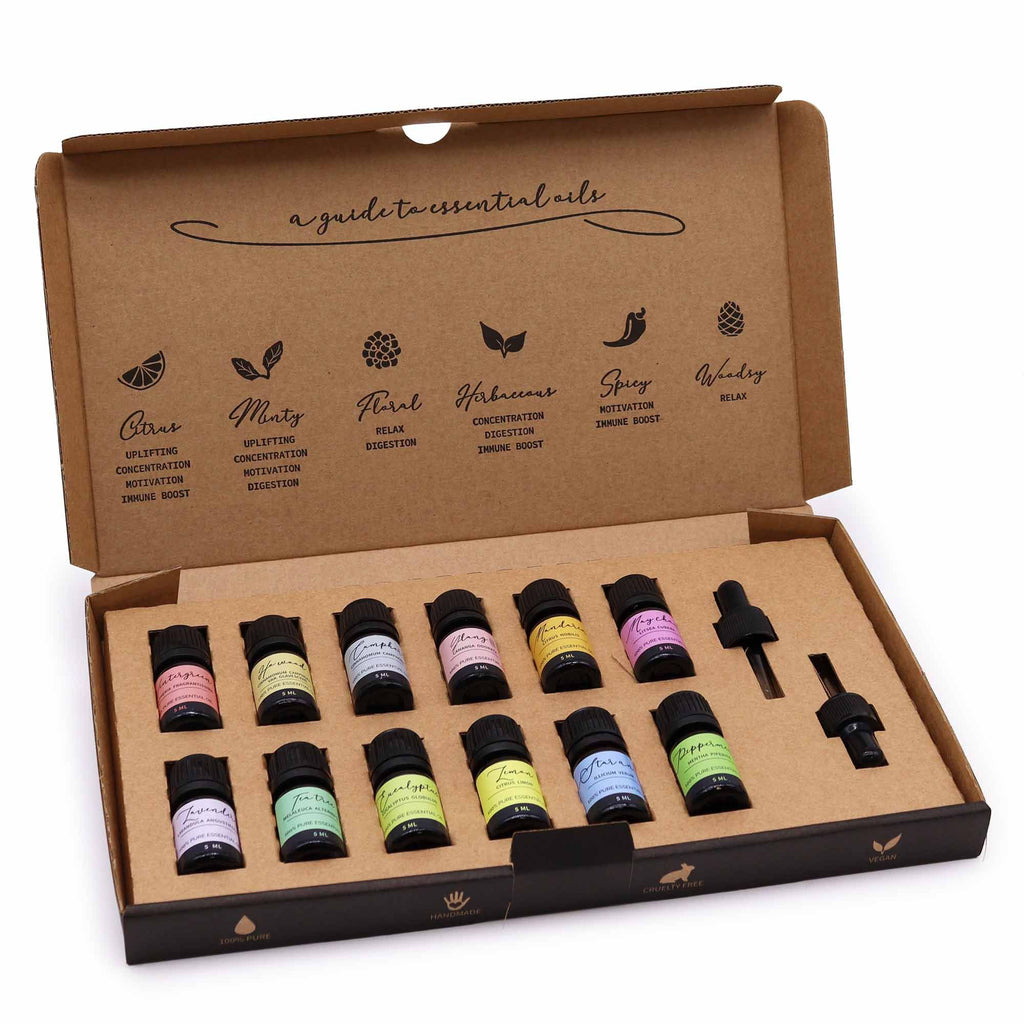 Aromatherapie-Set mit ätherischen Ölen - Starter-Set