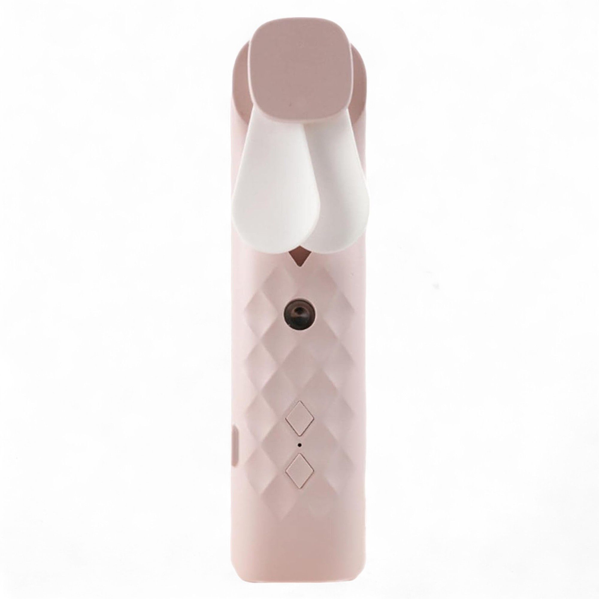 Ventilatore per il viso con nebulizzazione fine rosa e spray - ricaricabile tramite USB