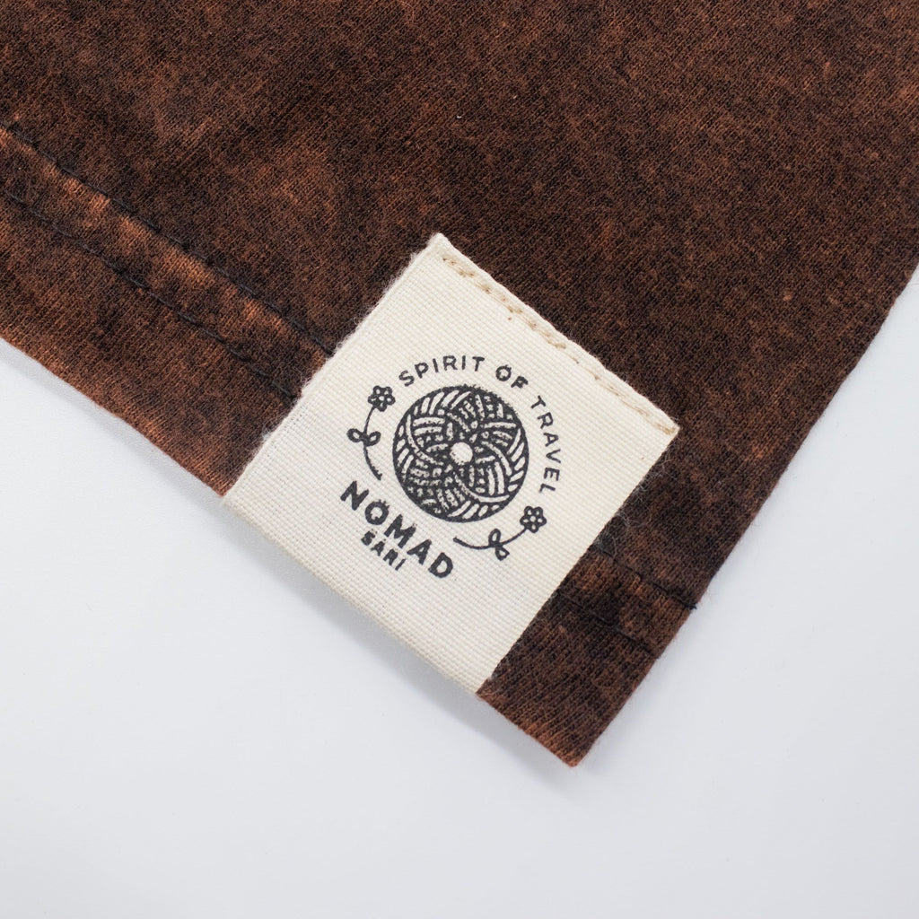 T-shirt Nomad Sari in cotone stonewashed - Sole e zodiaco - marrone - XL